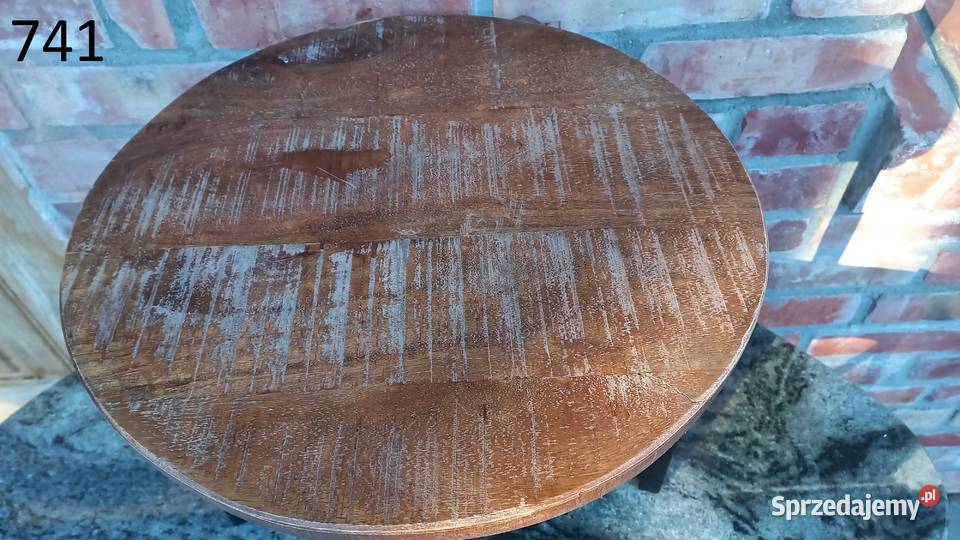 Stolik kawowy Loft lite drewno Kwietnik Stojak Gawroniec