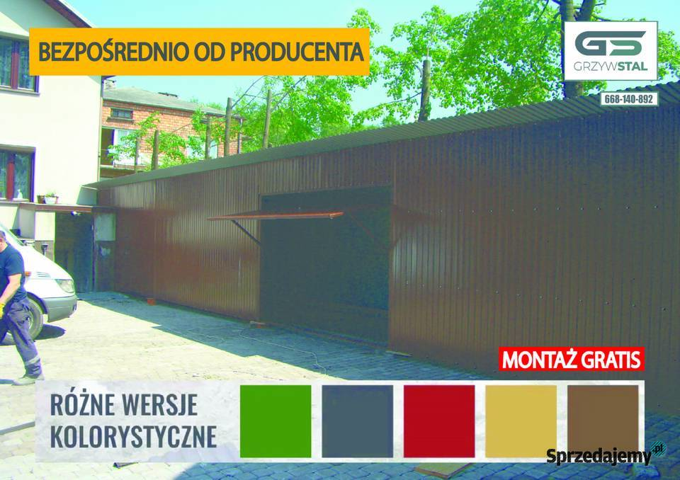 Garaż Blaszany Wiata Blaszana Magazyn Blaszany Sprzedaż warmińsko-mazurskie Lidzbark Warmiński