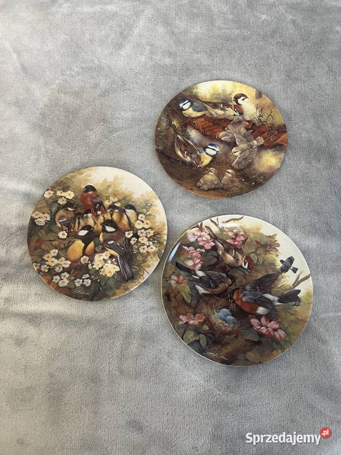 Zestaw 3 talerzy z edycji limitowanej Bradex z Jasło