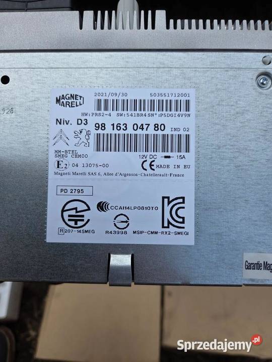 Nawigacja Radio Citroen C4 Picasso II 1680010880 osobowe