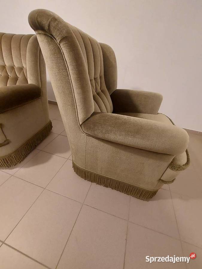 Sofa Fotele welurowe na kółkach Gryfino