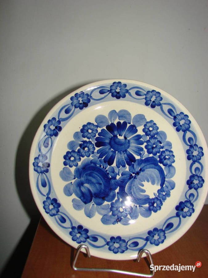 Włocławek fajansowy talerz PRL Porcelana i szkło Pruszcz Gdański