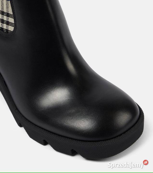 Skórzane botki Chelsea Check Świdnica
