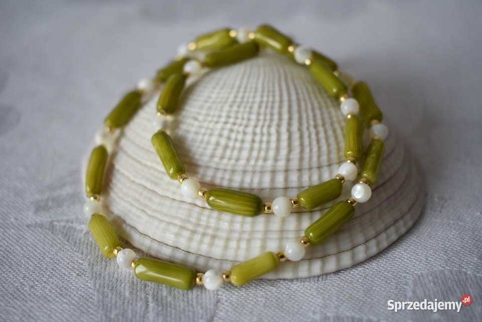 Naszyjnik koral masa perłowa Warszawa