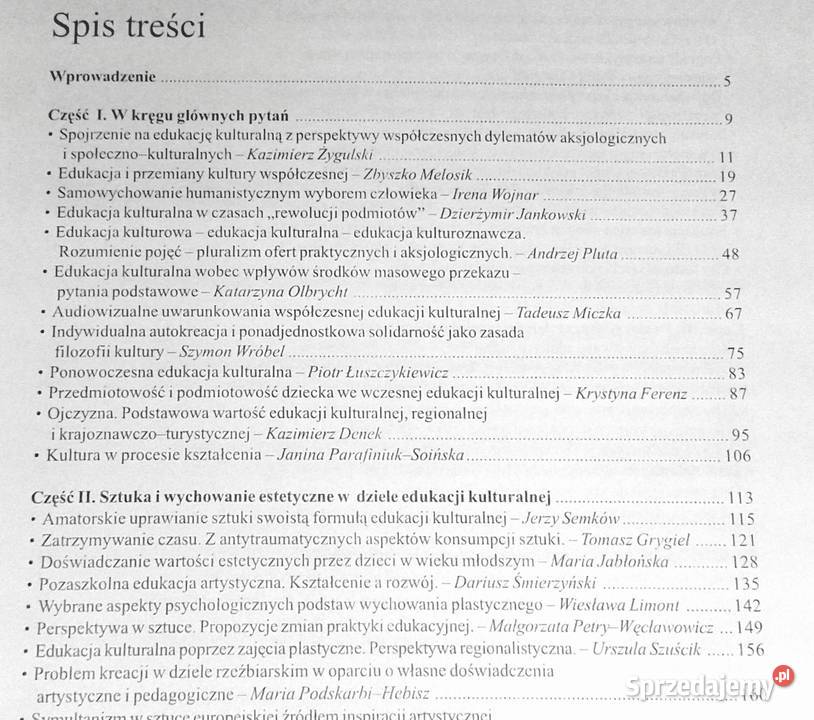 Edukacja kulturalna w życiu człowieka Dzierżymir miękka lubelskie sprzedam