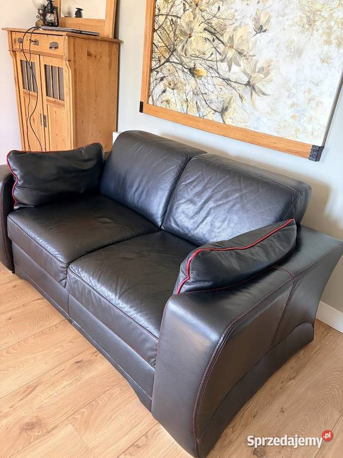 Skórzana kanapa Etap Sofa z pojemnikiem na skóra naturalna pomorskie