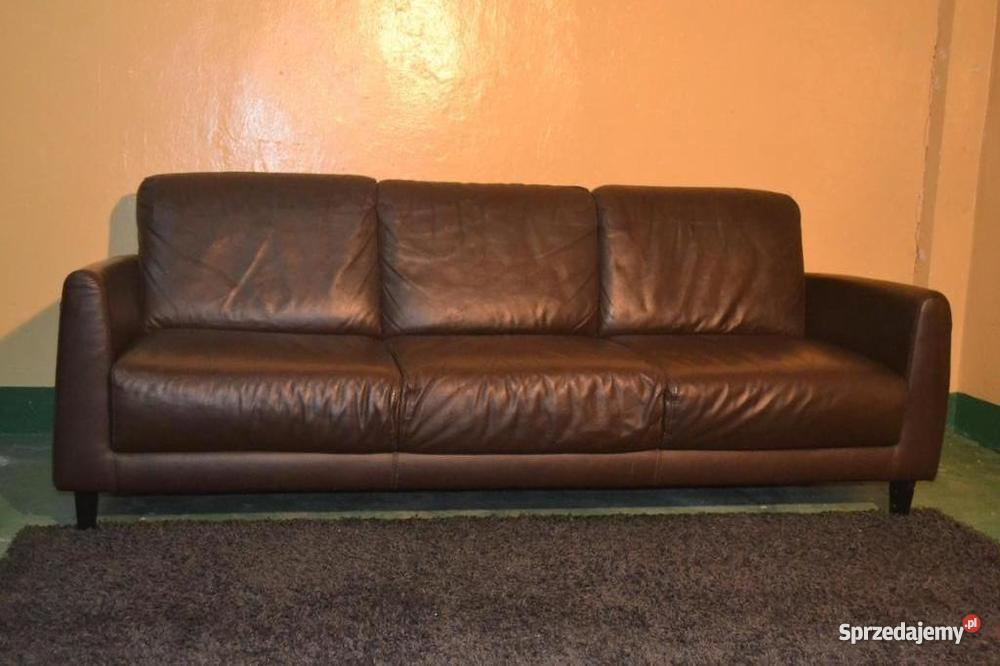 Sofa skórzana 3 osobowa IKEA Brąz Garwolin sprzedam