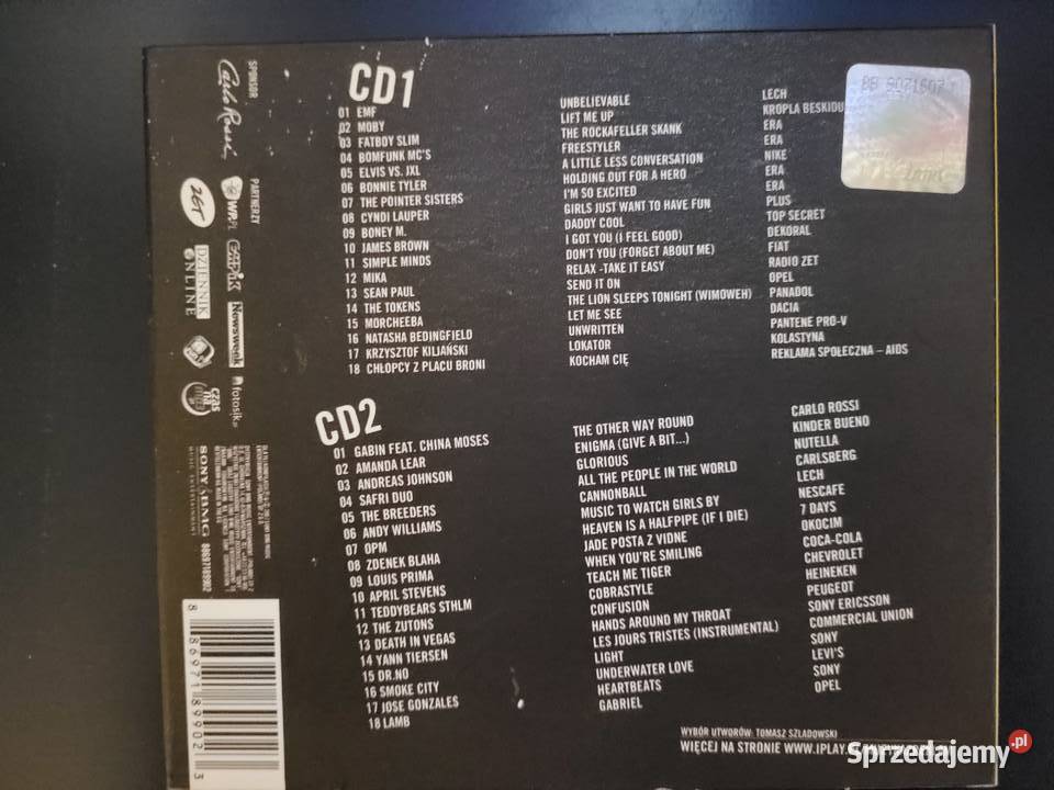 Muzyka z reklam 2xCD 36 utworów ponad 130min Warszawa