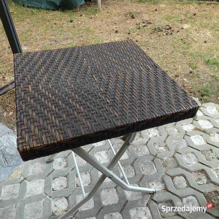 stół rattan używany 60cm Susiec