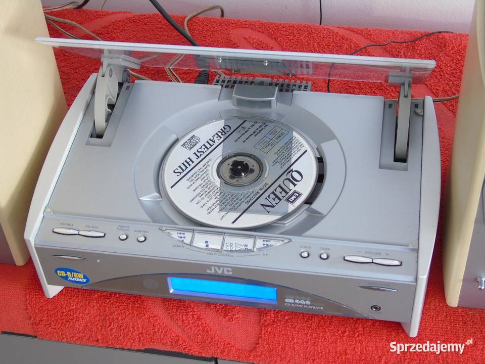 Wieża JVC pilot RDS CD AUX kolumny WYSYŁKA Jasło
