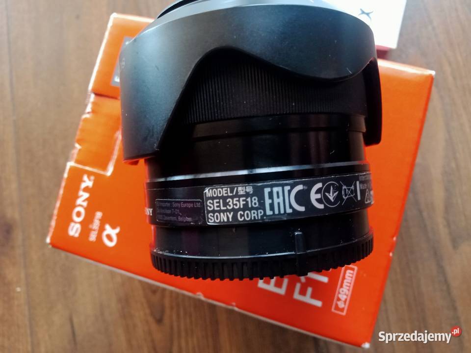 Obiektyw Sony Alpha SEL35F18 E35 F18 OSS Emount Obiektywy Dąbcze sprzedam