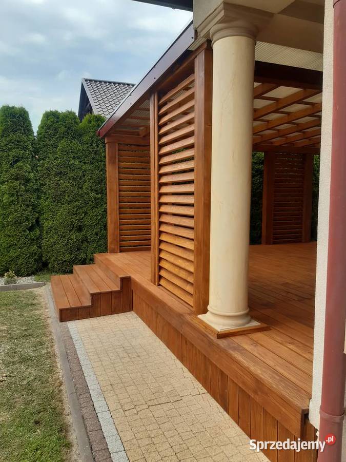 Taras przydomowy Z26 Patio Drewniane Zadaszenie podkarpackie Przemyśl