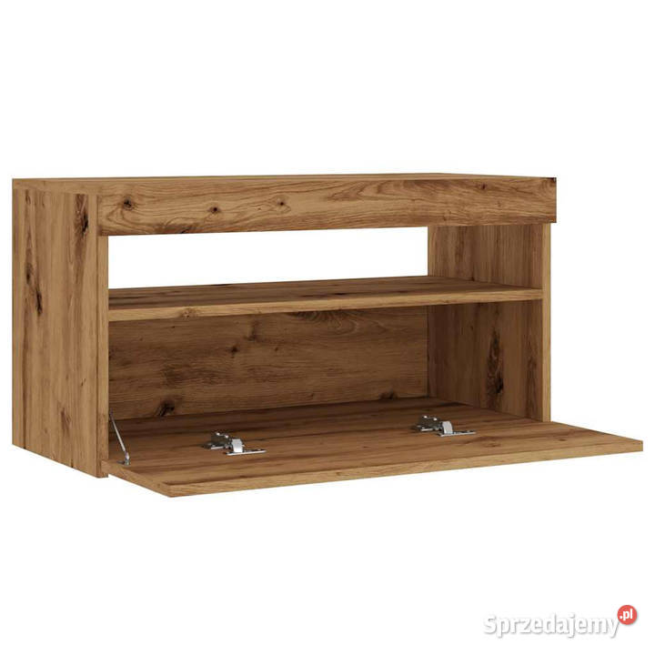 Szafka pod TV z oświetleniem LED dąb artisan sprzedam