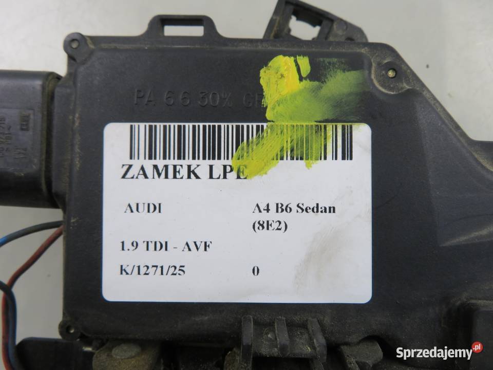 ZAMEK LEWY PRZEDNI AUDI A4 B6 Zamki, wkładki i kluczyki małopolskie sprzedam