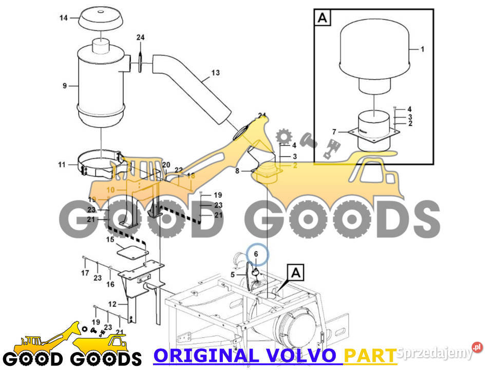 VOLVO CZUJNIK CIŚNIENIA POWIETRZA 22996281 Władysławów
