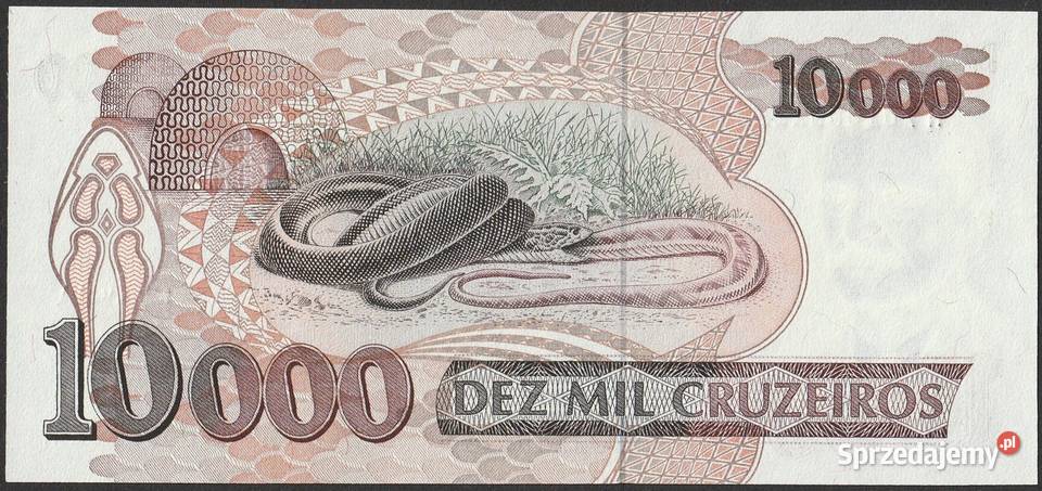 BRAZYLIA 10000 CRUZEIROS 1993 STAN BANKOWY UNC Łódź