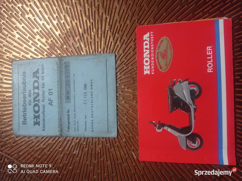 Honda Lead 50 Retro 1986 Dokumenty mazowieckie Warszawa