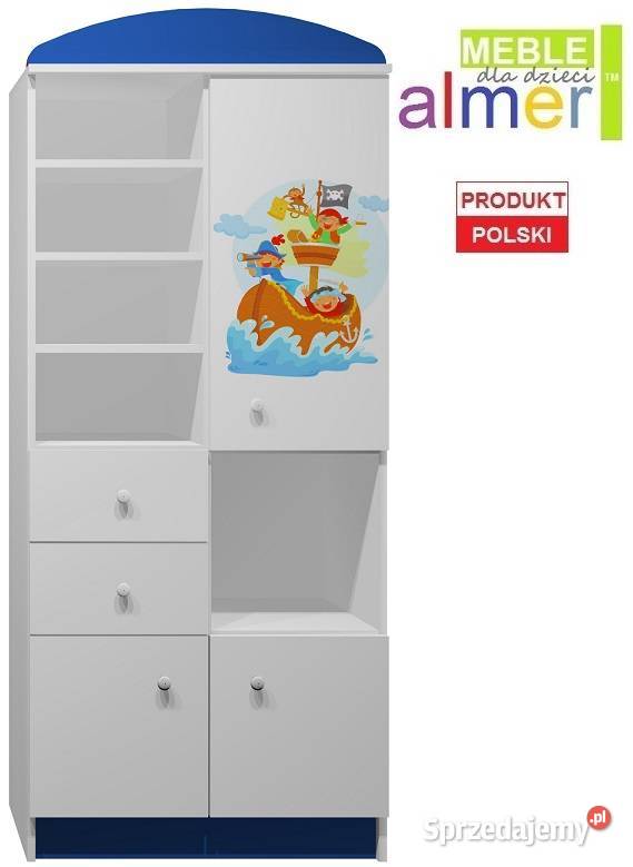 PIRACI 6 N5 regał dziecięcy 80x40 w190