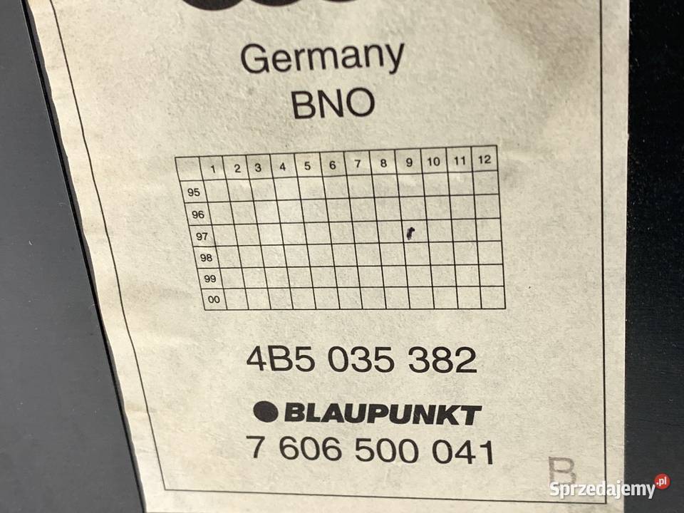 SUBWOOFER AUDI A6 C5 4B5035382 SedanLimuzyna