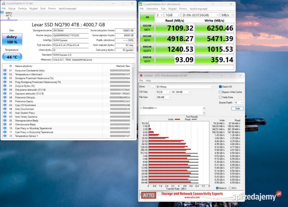 Dysk M2 Lexar NQ790 4TB do PC Playstation Żyrardów sprzedam
