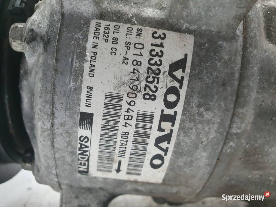 Volvo S60 II 20 D3 SPRĘŻARKA KLIMATYZACJI lubelskie Janów