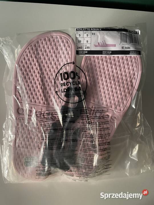 Klapki damskie 37 różowe Adidas Adilette aqua sprzedam