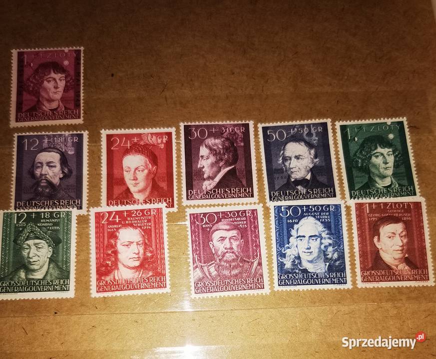 Znaczki generalna gubernia Puławy