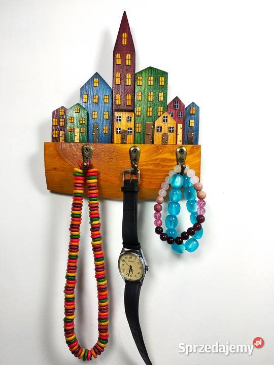 Kolorowy wieszaczek na klucze i biżuterię sprzedam