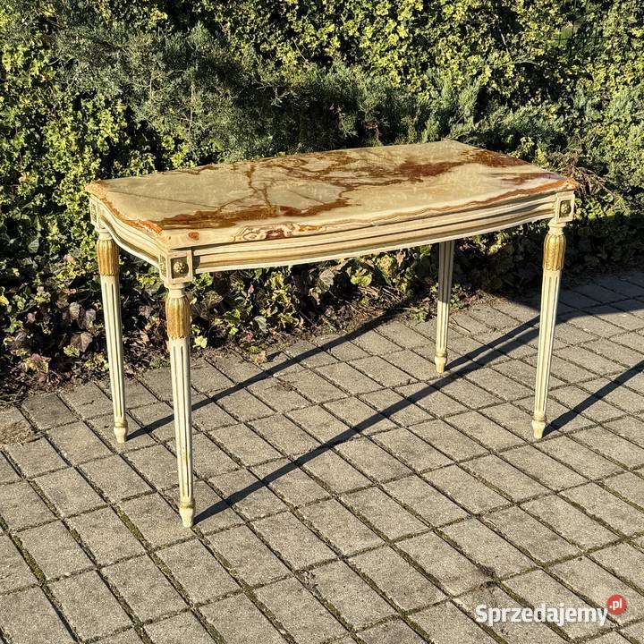 ARTexpert Stół stolik kawowy kamienny blat onyks Dobrzany sprzedam