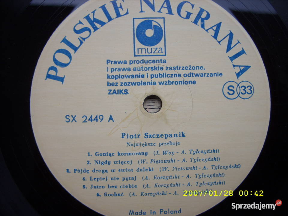 pop LP PIOTR SZCZEPANIKNAJWIEKSZE PRZEBOJE