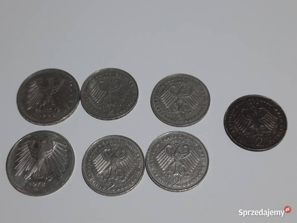 MONETY Niemcy 2x5 5x2 Marki Warszawa