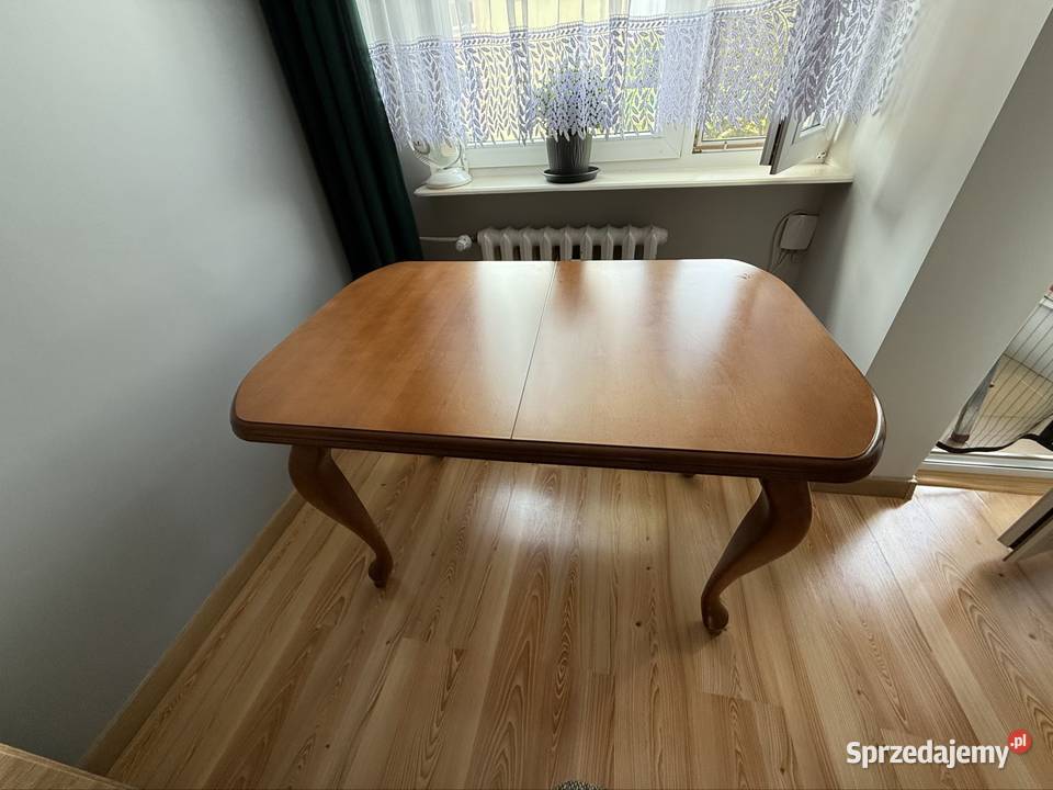 Stół z drewna 4 krzesła 80cm
