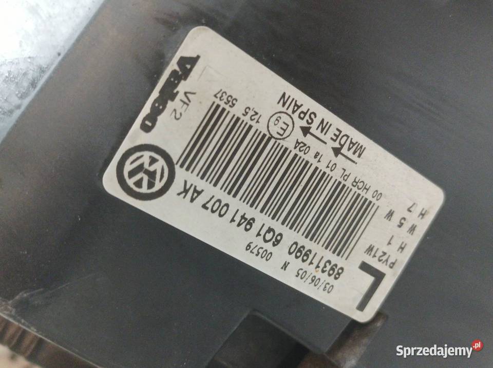 LAMPA PRZÓD LEWA 6Q1941007AK VW Volkswagen Polo