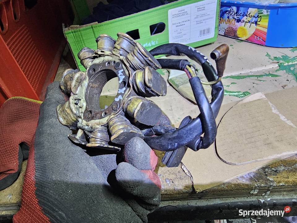 Kawasaki KMX 125 iskrownik stojan alternator Jelenia Góra