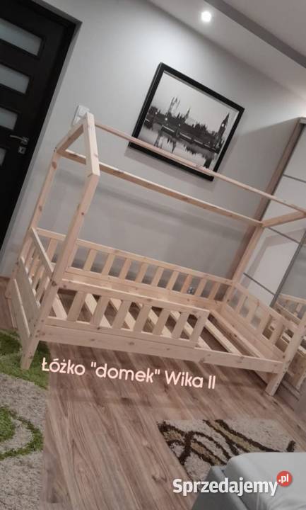 Łóżka drewniane dziecięce Sosnowe bezsęczne Łódź sprzedam