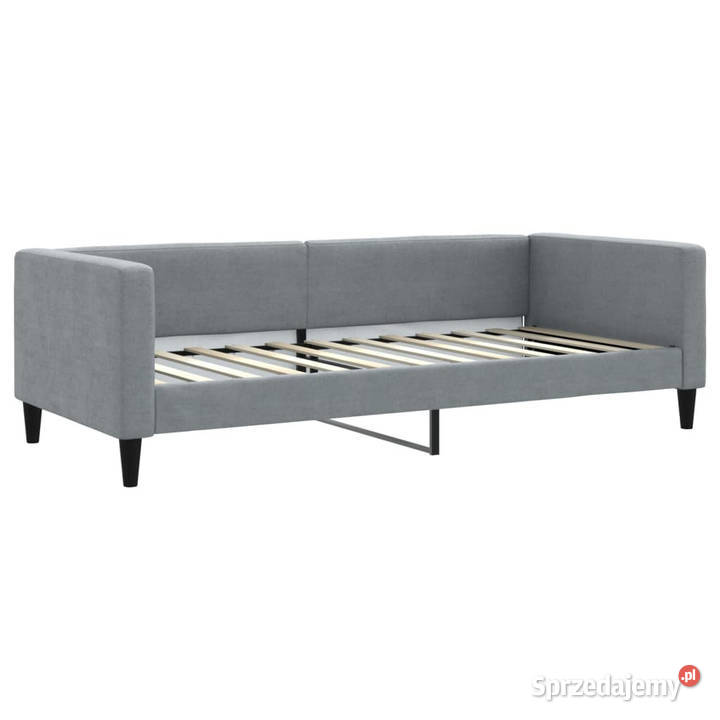 Sofa rozsuwana z szufladami jasnoszara tkanina Warszawa