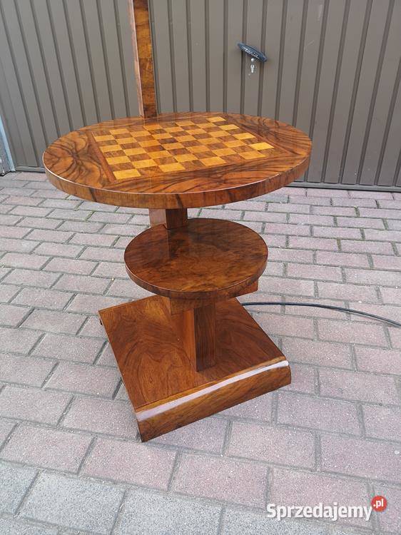 Lampa Art Deco Orzech Politura Unikat Stara Swarzędz sprzedam