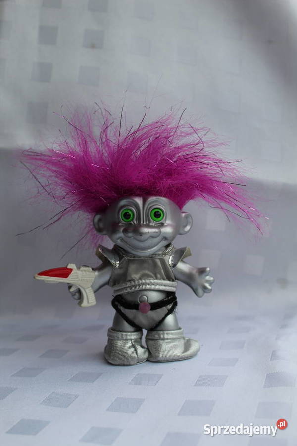 Troll Russ Różowe Kosmita Srebrny Ufo Figurka Bielsko-Biała
