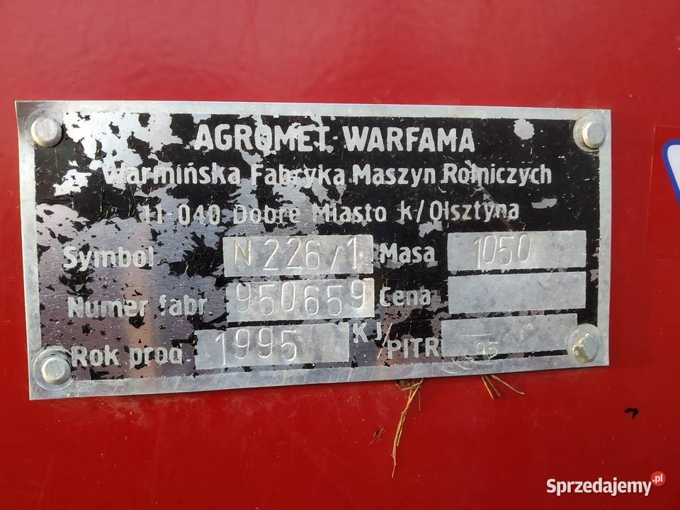 Rozrzutnik obornika WARFAMA 25t Super stan Łąkta Górna