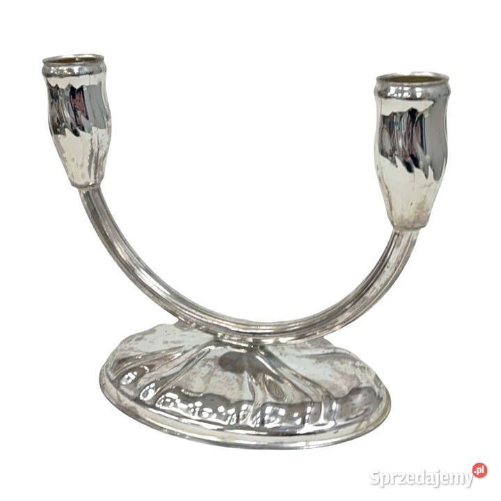 Świecznik Art Deco dwuramienny plater Warszawa sprzedam