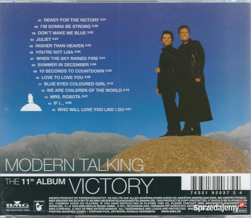 CD Modern Talking VictoryThe 11th Album 2002 Brwinów sprzedam