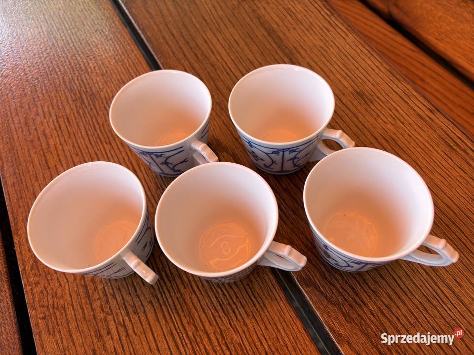 Porcelanowe filiżanki Jger Eisenberg original niebieski Legnica sprzedam