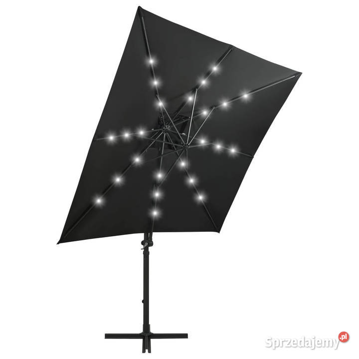 Parasol wiszący z lampkami LED i słupkiem 250 Warszawa