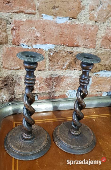 Biedermeier świecznik około 1840 roku Prusy Orneta