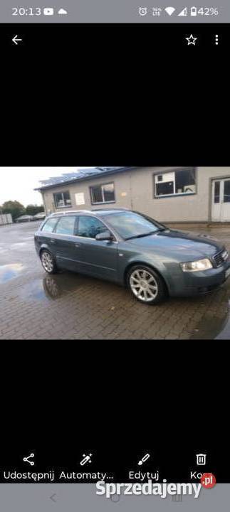 Audi A4 B6 kombi SLine 18T Motoryzacja mazowieckie Węgrów sprzedam