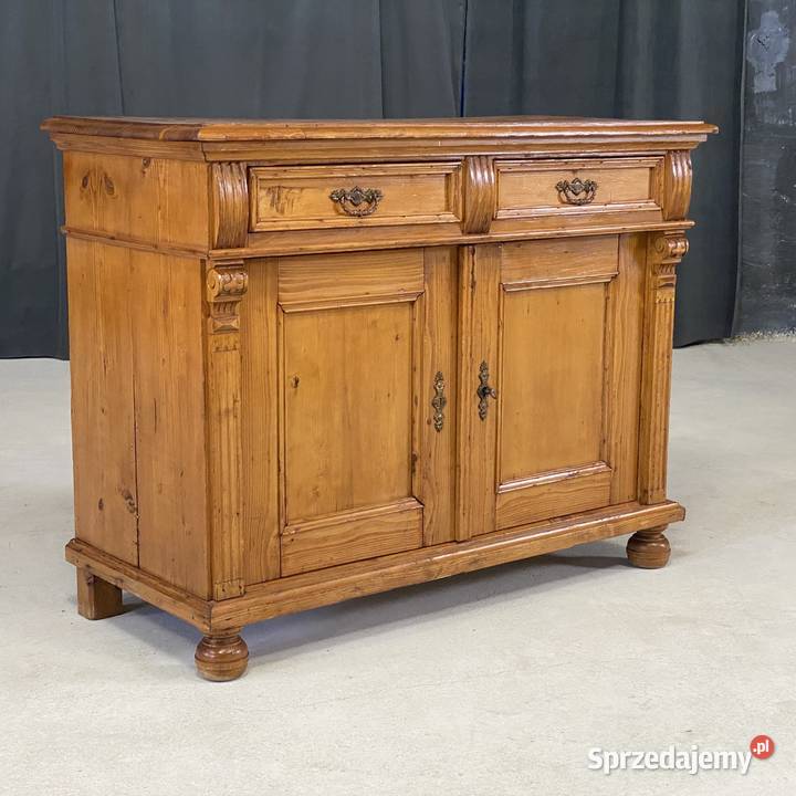 Komoda sosnowa vintage rustykalna lite drewno Budno