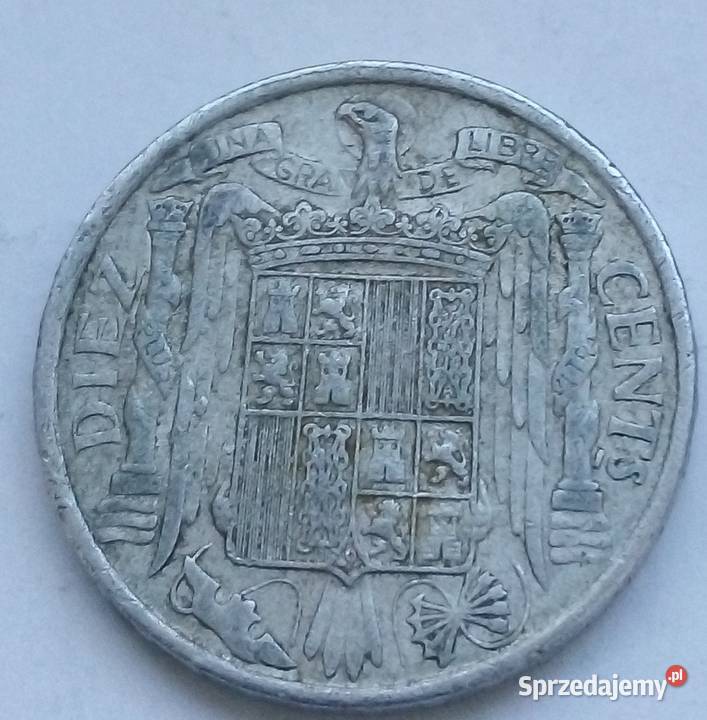 HISZPANIA10 CENTÓW1945 r FRANCO0