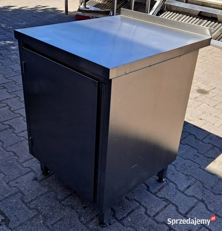 STÓŁ Z SZAFKĄ I PÓŁKĄ DORA METAL 607085 M930N Nowe Skalmierzyce