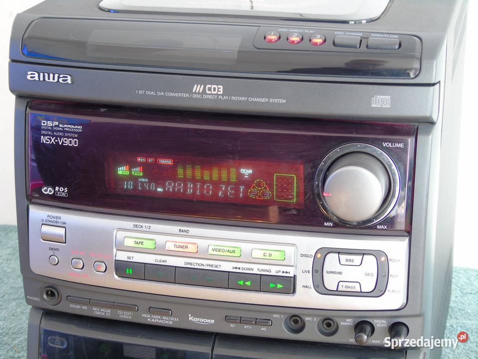 Wieża Aiwa RDS CXNV900 AUX mocna 510 wat DOSTAWA Jasło