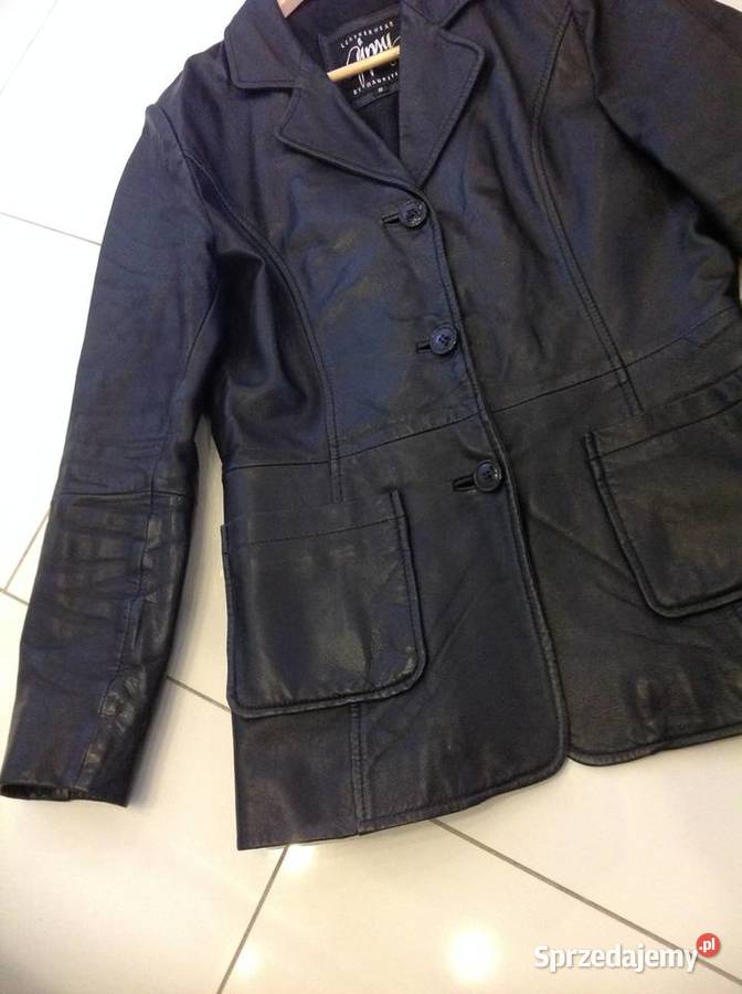 Marynarka Kurtka Skórzana Damska S Czarna skóra Nowa Sól sprzedam
